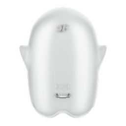 Satisfyer Glowing Ghost - Glow in the Dark - Dubbele Air Pulse Vibrator - Wit (4061504060057)