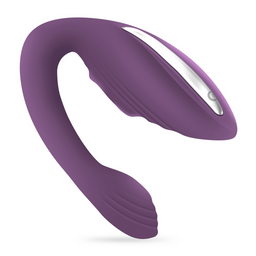 Crushious Pleasuriser - Rechargeable Vibrator with Waterbased Lubricant - 1.7 fl oz / 50 ml - Purple (7403254150256)