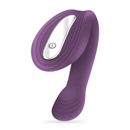 Crushious Pleasuriser - Rechargeable Vibrator with Waterbased Lubricant - 1.7 fl oz / 50 ml - Purple (7403254150256)