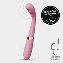 Crushious Pixie - Flexibele Dual Vibrator - Roze (7403254157545)