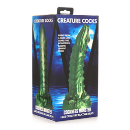 Xr brands Cockness Monster - Lake Creature Silicone Dildo - Groen (848518052896)