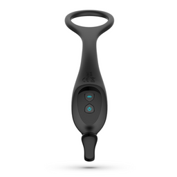 Crushious Magoo - Vibrerende en Duwende Prostaatmassager met Cockring en Afstandsbediening - Zwart (7403254158924)