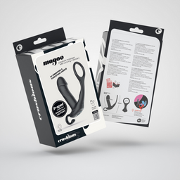 Crushious Magoo - Vibrerende en Duwende Prostaatmassager met Cockring en Afstandsbediening - Zwart (7403254158924)