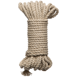 Doc johnson Bind en Tie - 6mm hennep bondage touw - 30 ft - natuurlijk (782421089832)