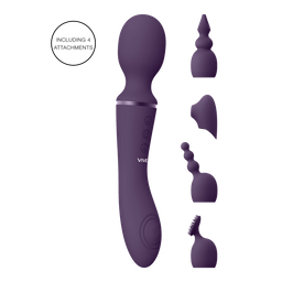 Vive by shots Nami - Pulse Wave  Vibrating Wand - Paars (7423522539552)