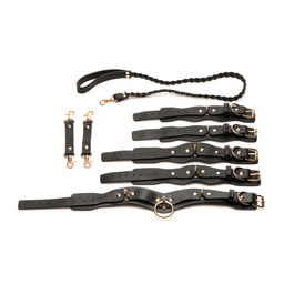 Xr brands Lover's Restraints Set - Zwart (848518054401)