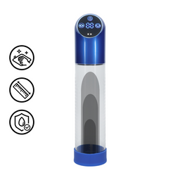 Pumped by shots Automatische Waterdichte Pomp - Metaal Blauw (8714273058348)