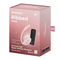 Satisfyer Ribbed Petal Connect App - Draagbare Koppel Vibrator - Roze (4061504002774)