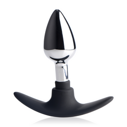 Xr brands Dark Invader - Metaal en Silicoon Anale Plug - Klein (848518036124)