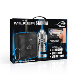 Xr brands De Milker Stamina - Automatische Vibratie en Zuig Stroker - Transparant (848518053961)