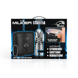 Xr brands De Milker Stamina - Automatische Vibratie en Zuig Stroker - Transparant (848518053961)