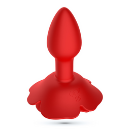 Crushious Giulietta - Draaibare Anale Rozenplug met Afstandsbediening - Rood (7403254158252)