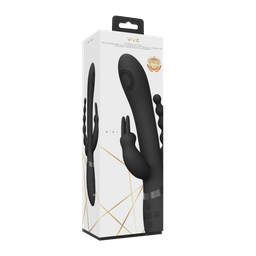 Vive by shots Rini - Pulse Wave  Vibrerende Dubbele Penetratie Rabbit - Zwart (7423522539521)