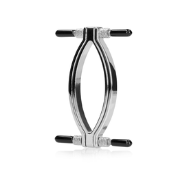 Ouch! by shots Verstelbare Pussy Clamp - Zilver (8714273048011)