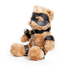 Crushious Crushito - Bondage Teddybeer - 31 cm - Zwart (7403254161740)