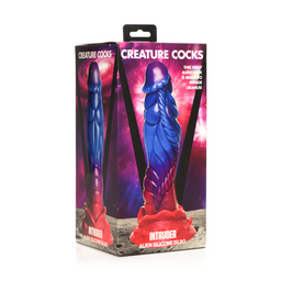 Xr brands Intruder - Alien Silicone Dildo - Paars (848518052469)