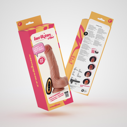 Crushious Inviktus Vibe - Vloeibare Siliconen Duwende Draaivibrator met Verwarming - 7,5 / 20 cm - Vleeskleur (7403254160729)