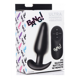 Xr brands Vibrerende Siliconen Butt Plug met Afstandsbediening (848518039682)