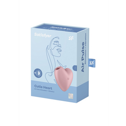 Satisfyer Cutie Heart - Air Pulse Stimulator en Vibratie - Licht Rood (4061504037264)