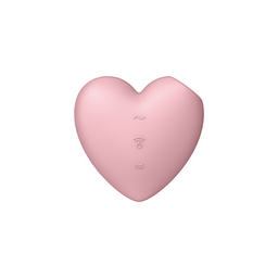 Satisfyer Cutie Heart - Air Pulse Stimulator en Vibratie - Licht Rood (4061504037264)