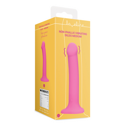 Loveline by shots Non-Phallic Vibrerende Dildo - Medium - Krachtig Roze (8714273044969)