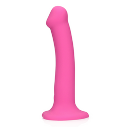 Loveline by shots Non-Phallic Vibrerende Dildo - Medium - Krachtig Roze (8714273044969)