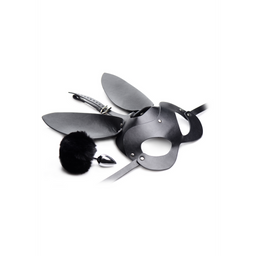 Xr brands Bunny Tail - Anale Plug en Masker Set (848518033895)