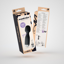 Crushious Wanderlust - Mini Wand Massager - Zwart (7403254159761)