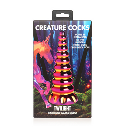 Xr brands Twilight - Rainbow Glazen Dildo (848518053800)