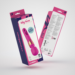 Crushious Big Ben - Dual Wand Massager met Flicker - Roze (7403254158900)