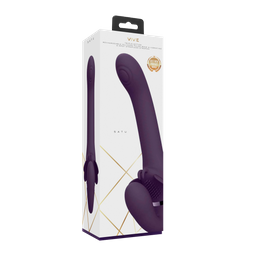 Vive by shots Satu - Pulse-Wave en Vibrerende Strapless Strapon - Paars (7423522538531)