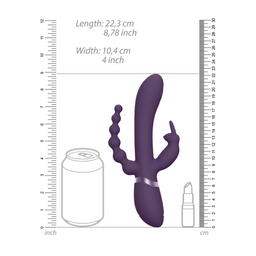 Vive by shots Rini - Pulse Wave  Vibrating Double Penetration Rabbit - Paars (7423522539538)