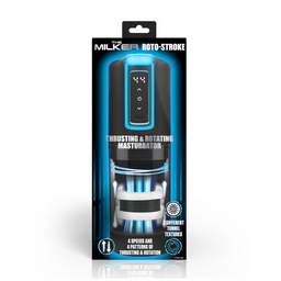 Xr brands Roto-Stroke - Duwende en Draaierende Masturbator - Zwart (848518056467)