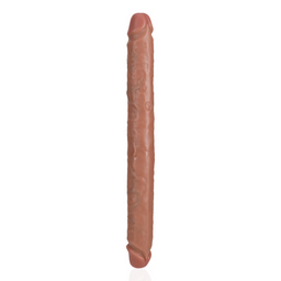 Realrock by shots Slim Double Ended Dong 14 / 35,6 cm - Tan (8714273505651)