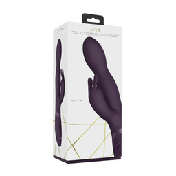 Vive by shots Niva - Draaibare Konijnen Vibrator - Paars (8714273521309)