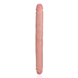 Realrock by shots Slim Dubbel Eindige Dildo 14 / 35,6 cm - Vleeskleurig (8714273505644)