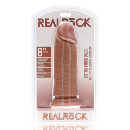 Realrock by shots Extra Dikke Recht zonder Ballen 8 / 20,3 cm - Tan (8714273505293)