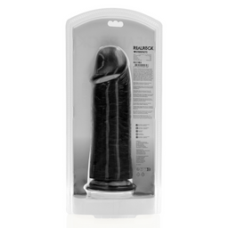 Realrock by shots Extra Dikke Recht zonder Ballen 10 / 25,4 cm - Zwart (8714273505798)