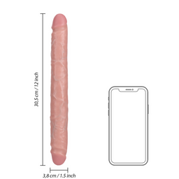 Realrock by shots Slim Double Ended Dong 30,5 cm - Flesh (8714273505828)