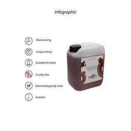 Shots lubes  liquids by shots Smeermiddel - Chocolade - 1,3 gal / 5 l (8714273525369)