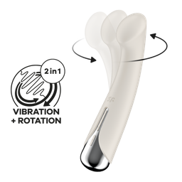 Satisfyer Spinning G-Spot 1 - Rotating G-Spot Vibrator - Beige (4061504048772)