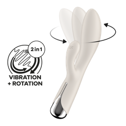Satisfyer Spinning Rabbit 1 - Rotating Rabbit Vibrator - Beige (4061504048741)