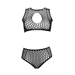 Le désir by shots Duo Net Key-Hole Beha Set - One Size (8714273495495)