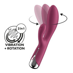 Satisfyer Spinning Rabbit 1 - Rotating Rabbit Vibrator - Rood (4061504048727)