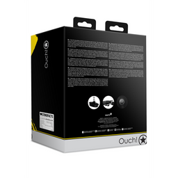 Ouch! by shots Open Mouth Gag Hoofdband met Trechter - Zwart (8714273051073)