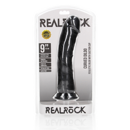 Realrock by shots Gebogen Realistische Dildo met Zuignap - 9 / 23 cm (7423522627617)