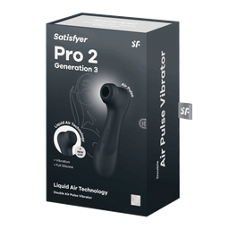 Satisfyer Pro 2 Generatie 3 - Double Air Pulse Vibrator - Liquid Air - Zwart (4061504051888)