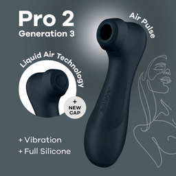Satisfyer Pro 2 Generatie 3 - Double Air Pulse Vibrator - Liquid Air - Zwart (4061504051888)