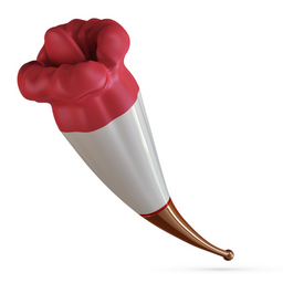 Crushious Jagger - Lickende Dubbele Stimulator - Rood (7403254160941)