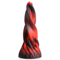Xr brands Hell Kiss Twisted Tongues Silicone Dildo - Rood (848518051622)
